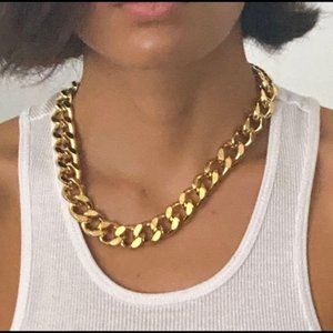 Baublebar Michaela Curb Chain Collar Necklace